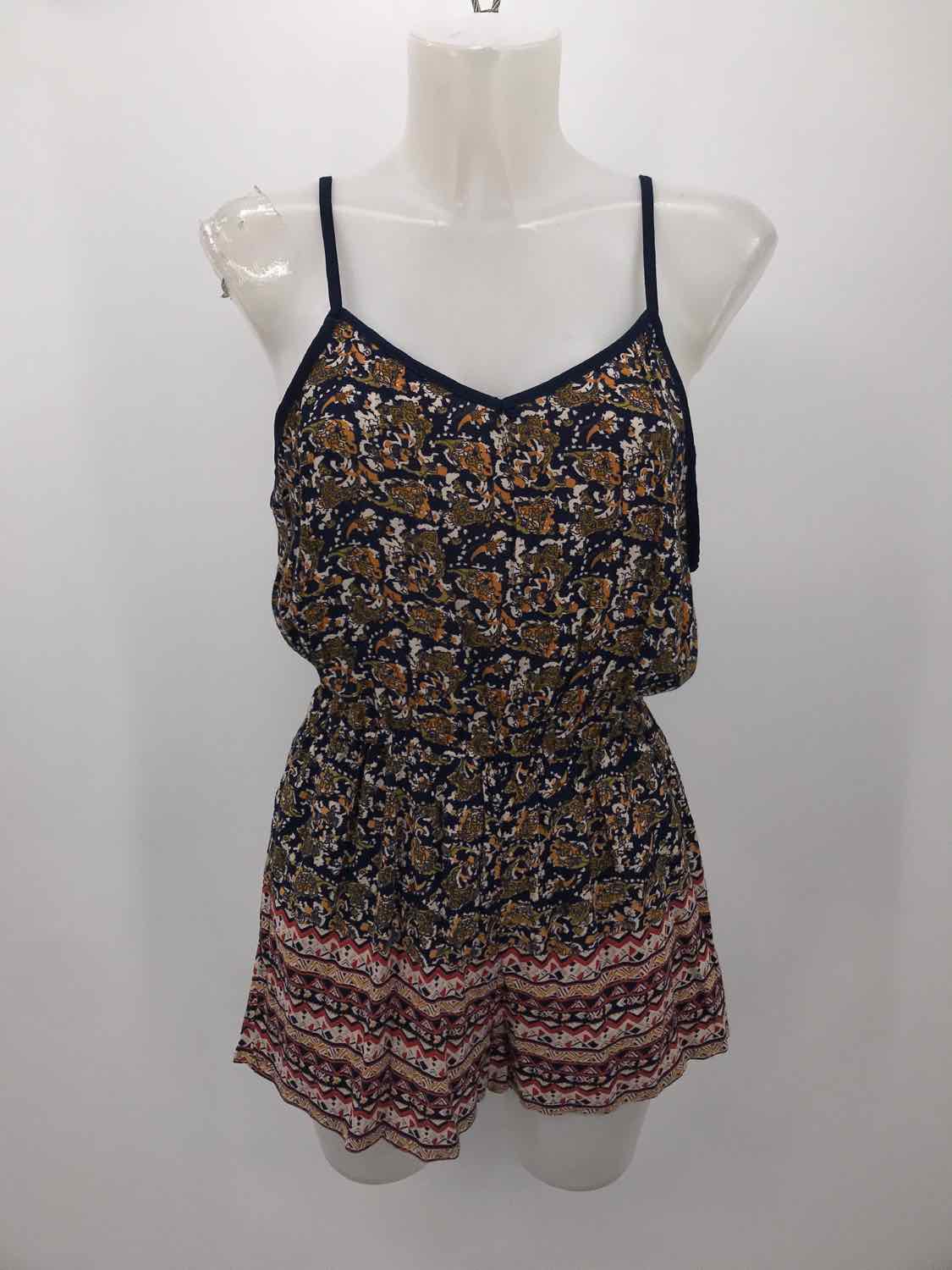 Angie Navy Size Small Sleeveless Romper