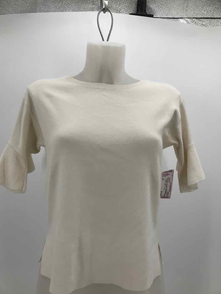 Ann Taylor Ivory Size XS Bell Sleeve Blouse