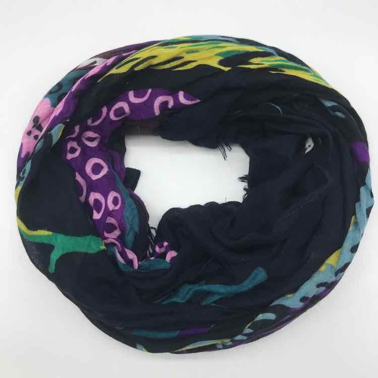 Ann Taylor Navy Printed Scarves