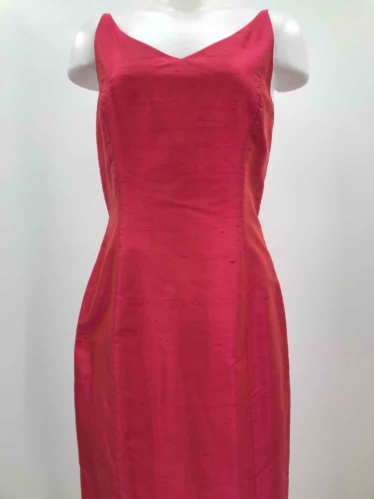 Ann Taylor Red Size 6 Knee Length Sleeveless Dress