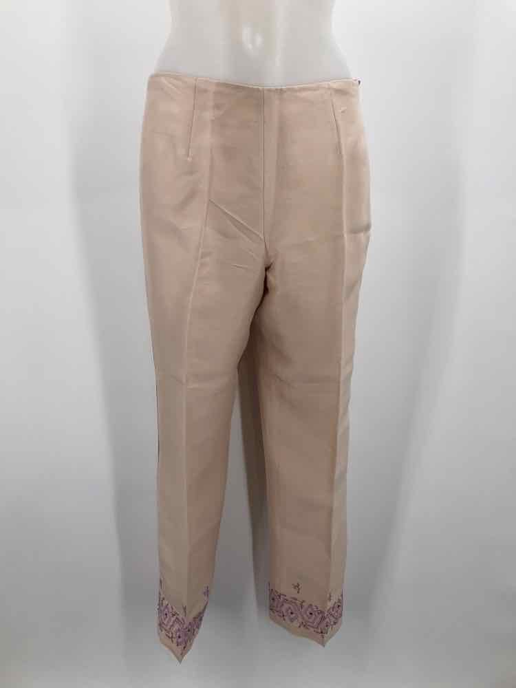 Ann Taylor Tan Size 6 Silk Dress Pants