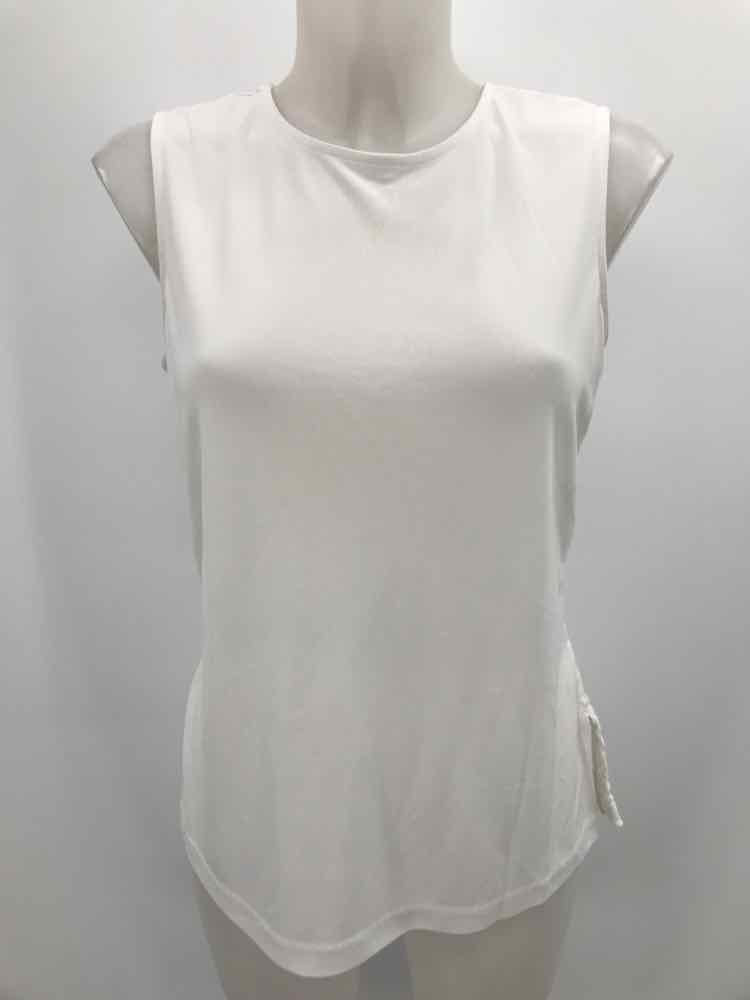 Ann Taylor White Size Medium Crochet Sleeveless Top