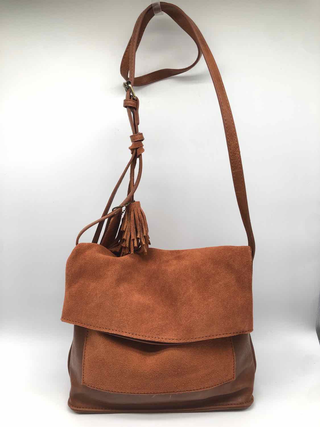 Antik Kraft Brown Suede Adjustable Shoulder Bag