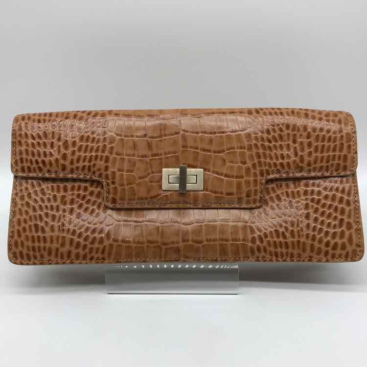 Antonio Melani Brown Grained Clutch Clutch