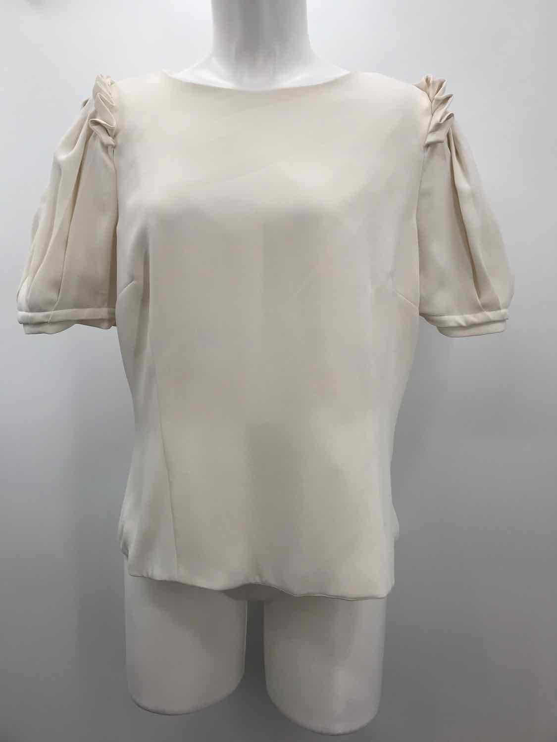 Antonio Melani Ivory Size 12 Puff Sleeve Blouse