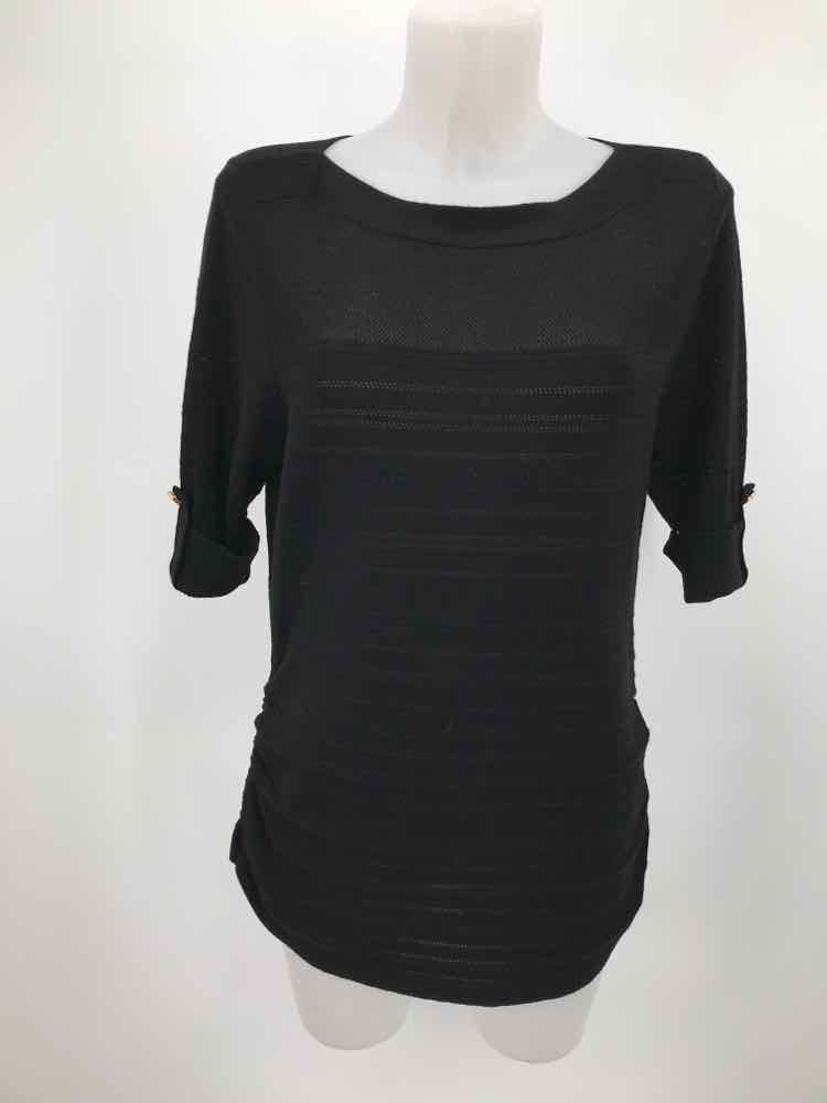 Apt 9 Black Size Medium Knit Top