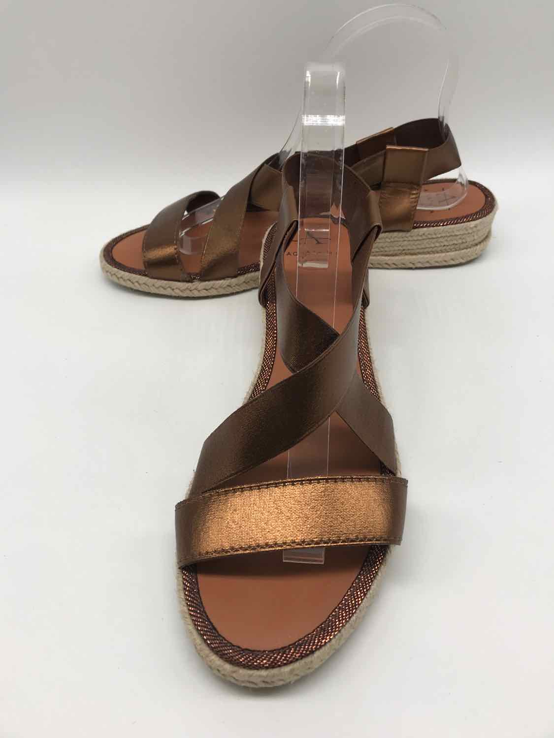 Aquatalia Brown Size 10 Espadrille Sandals