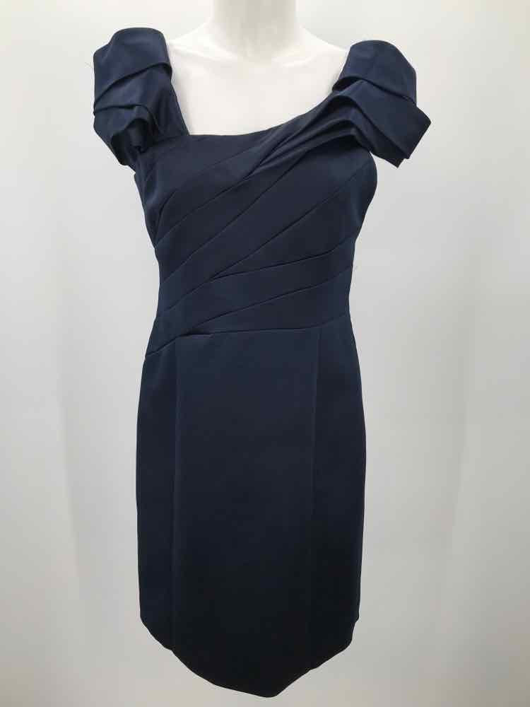 Armani Collezioni Navy Size 8 Lined Knee Length Cocktail Dress