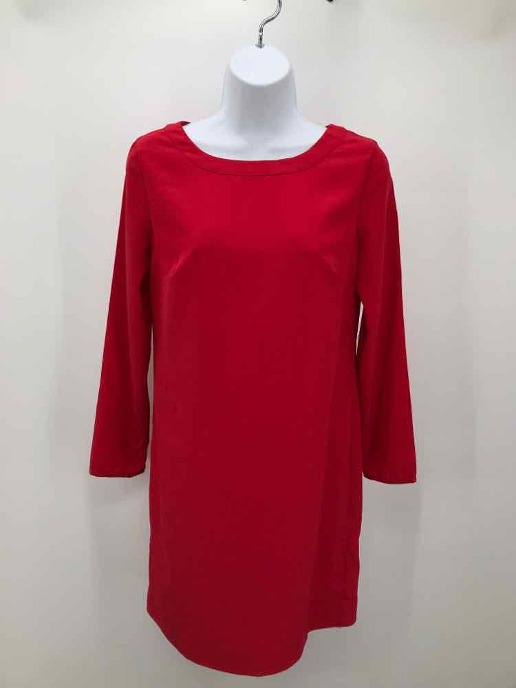 Armani Exchange Red Size XXS Long Sleeve Dress