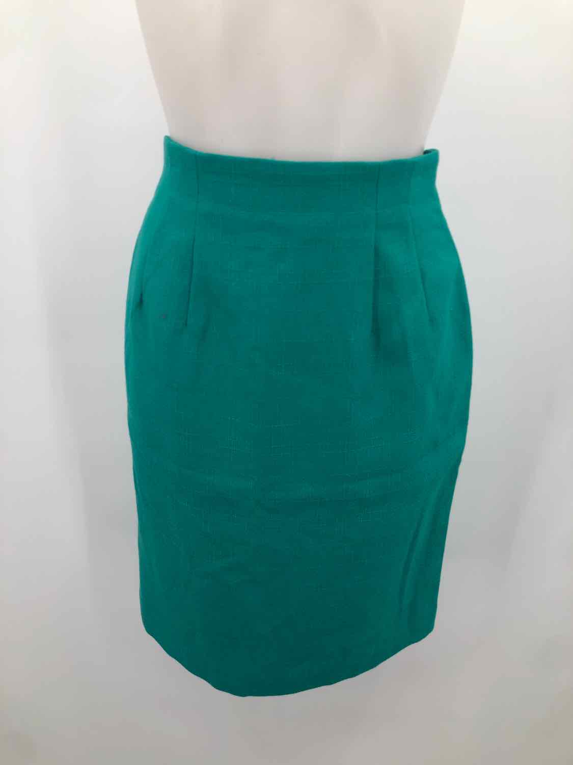 Ashley Brooke Green Size 4P Pencil Skirt