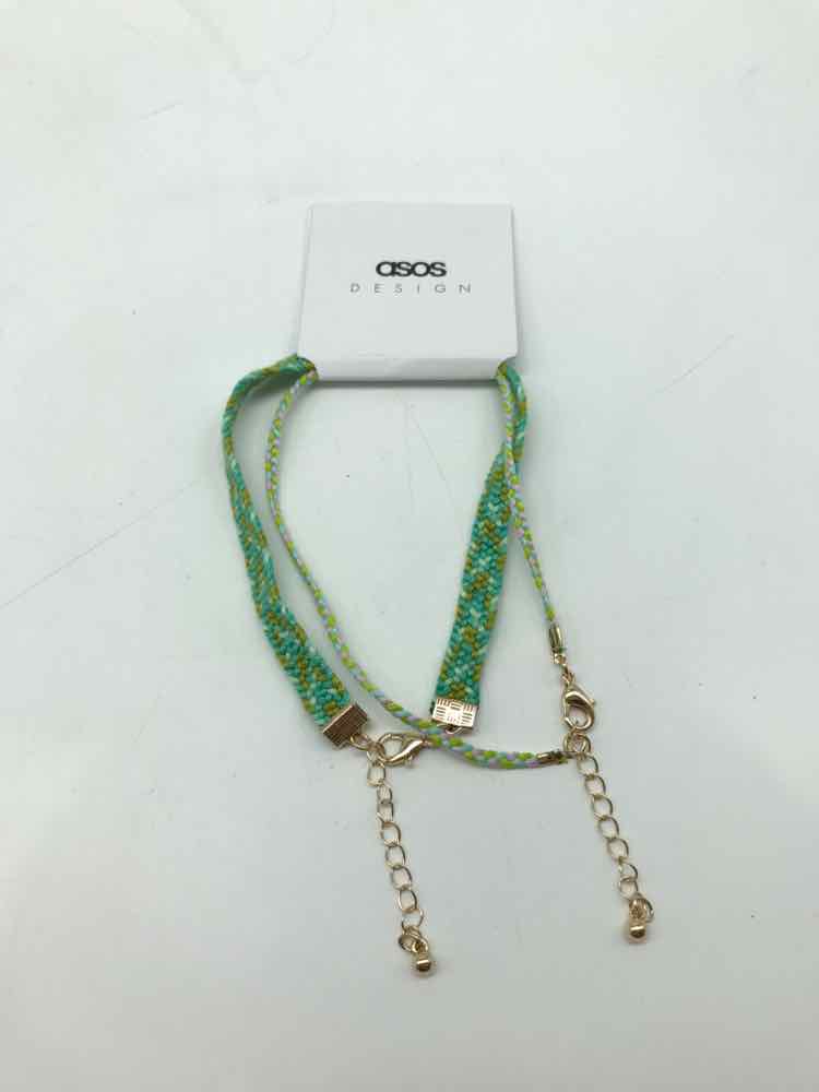 Asos Green Set Fabric Bracelet