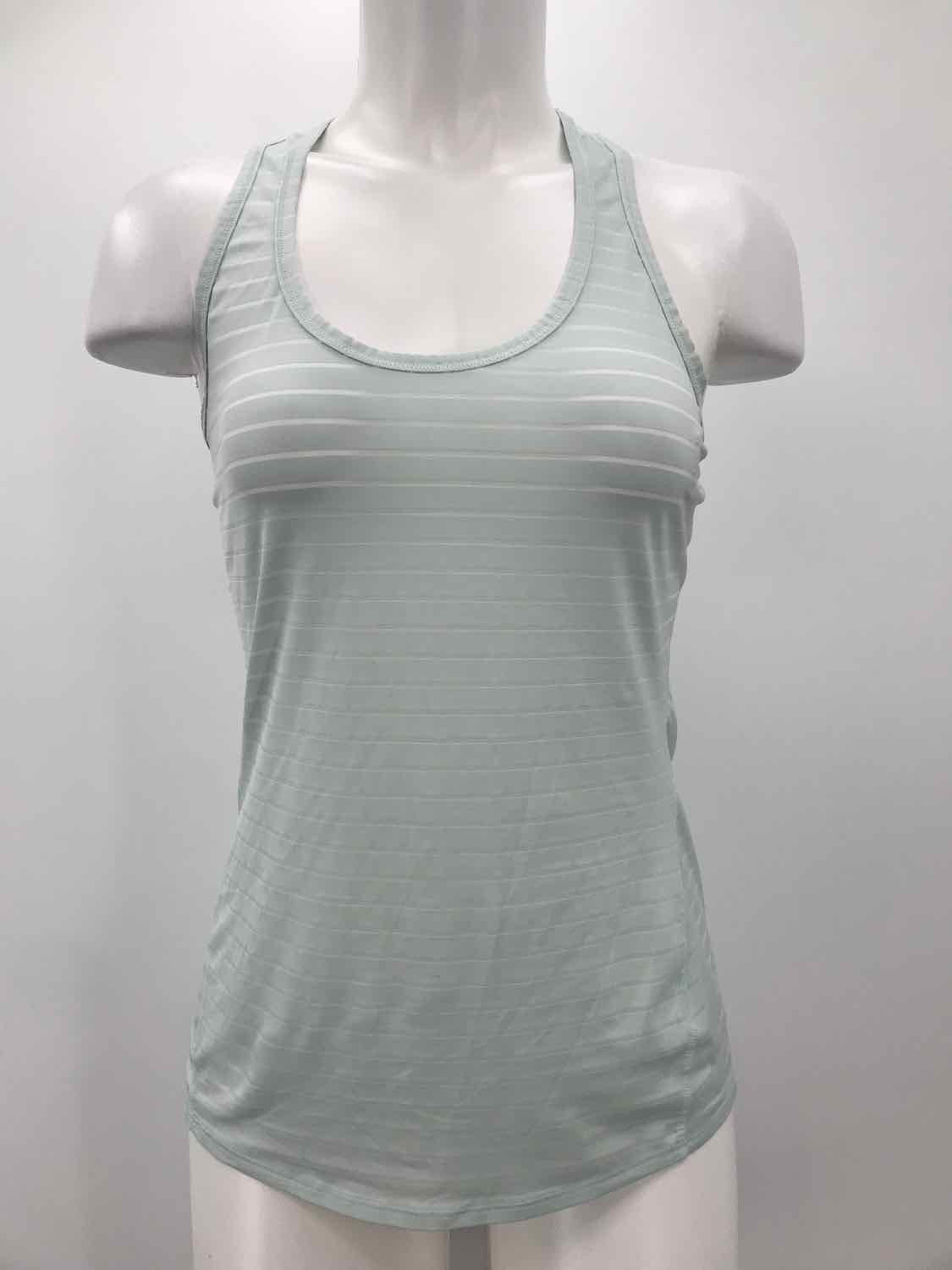 Athleta Blue Size XS Racerback Stripe Athletic Tank