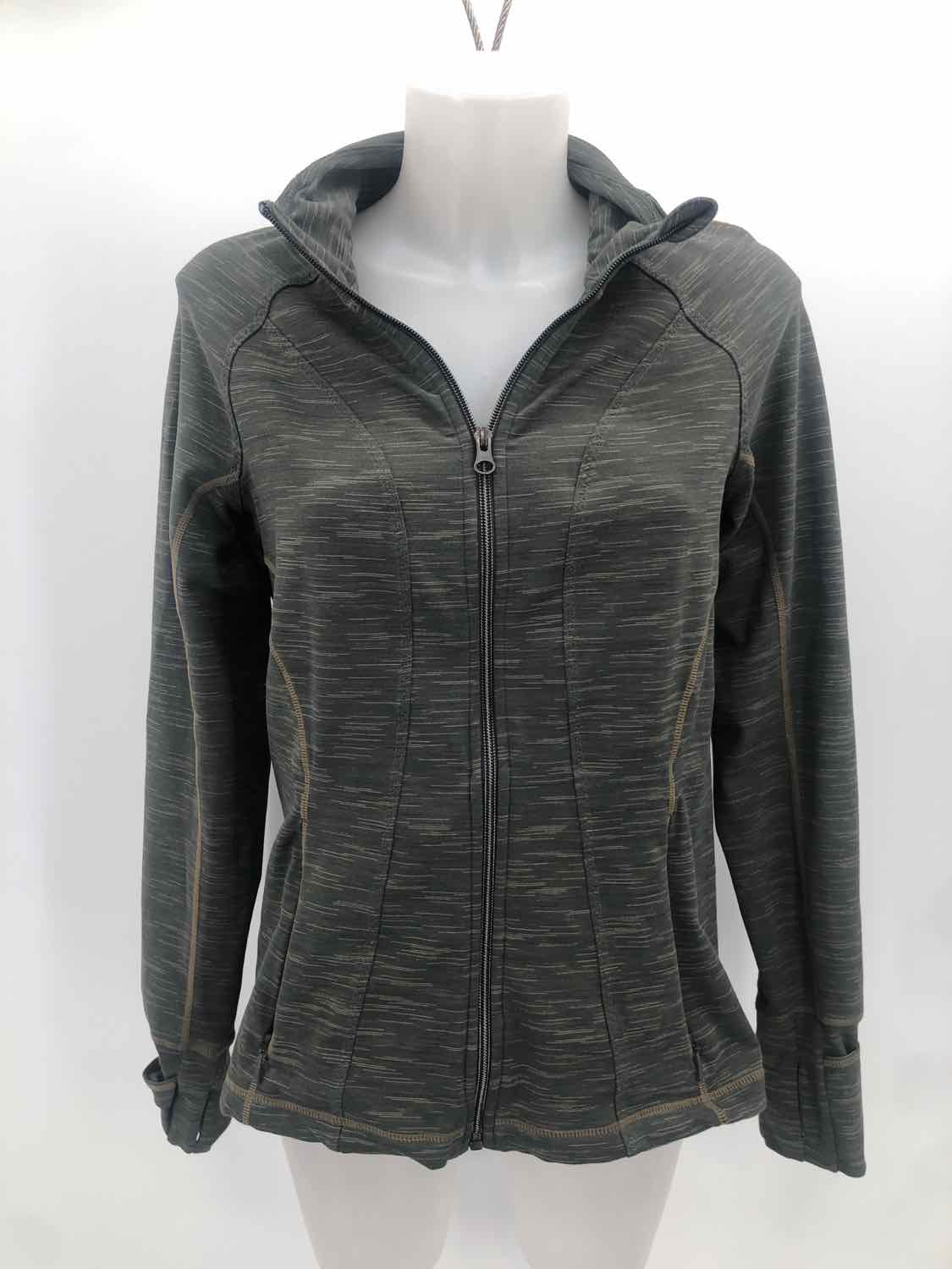 Athleta Green Size Large Zip Front Athletic Jacket