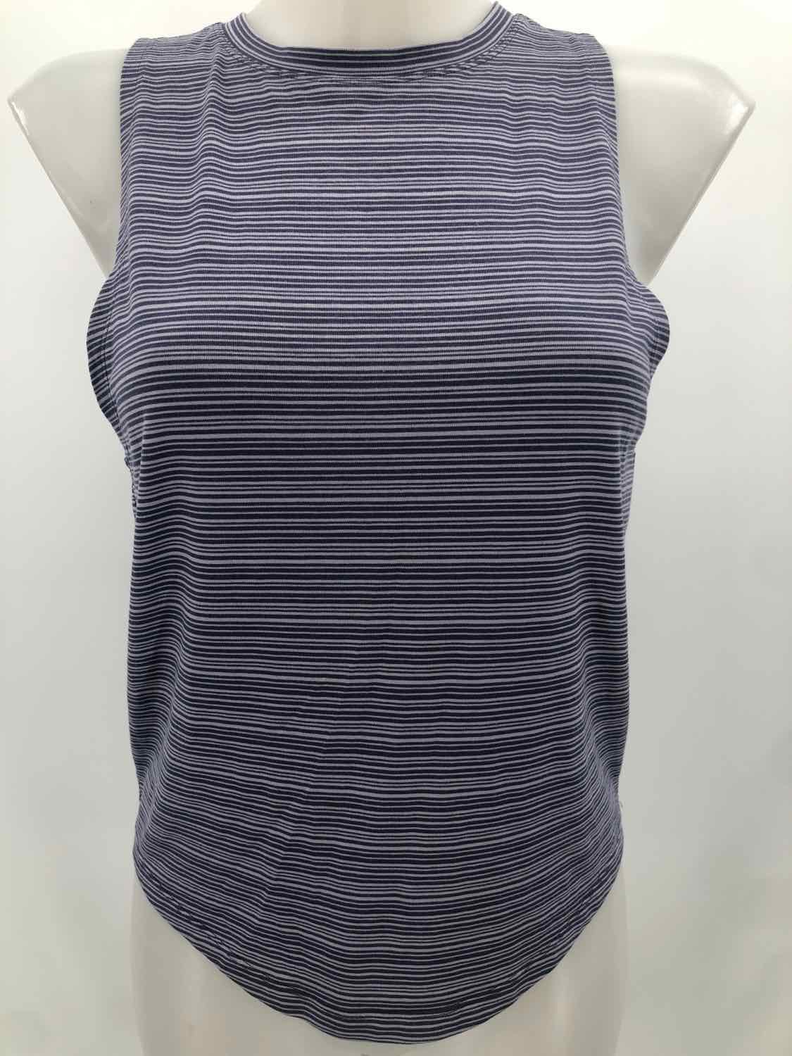 Athleta Navy Size XXS Stripe Athletic Tank