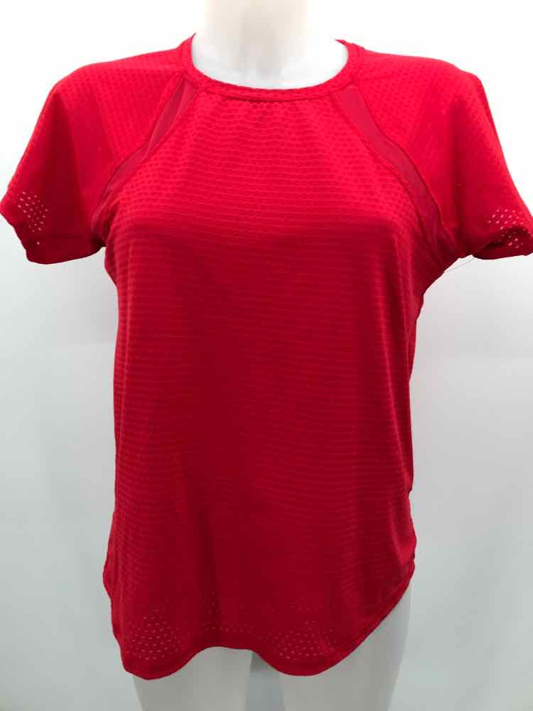 Athleta Red Size Small Athletic Short Sleeve