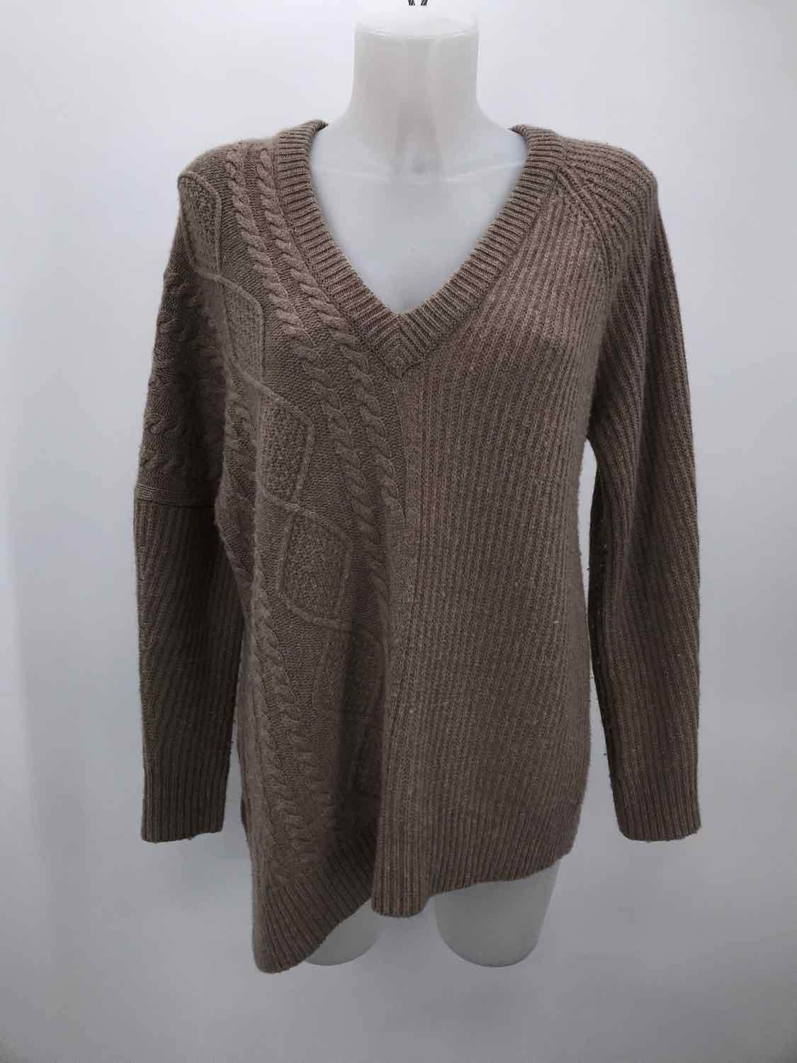 Autumn Cashmere Tan Size Small Cashmere Sweater