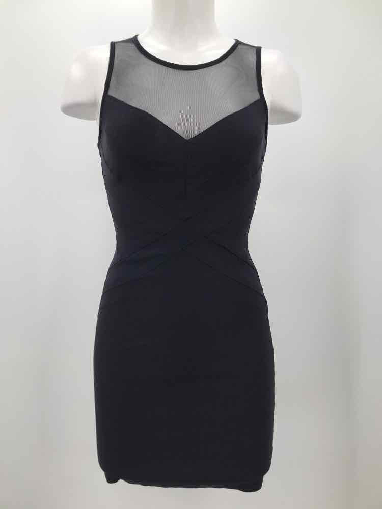 B Smart Navy Size 4 Short Sleeveless Dress