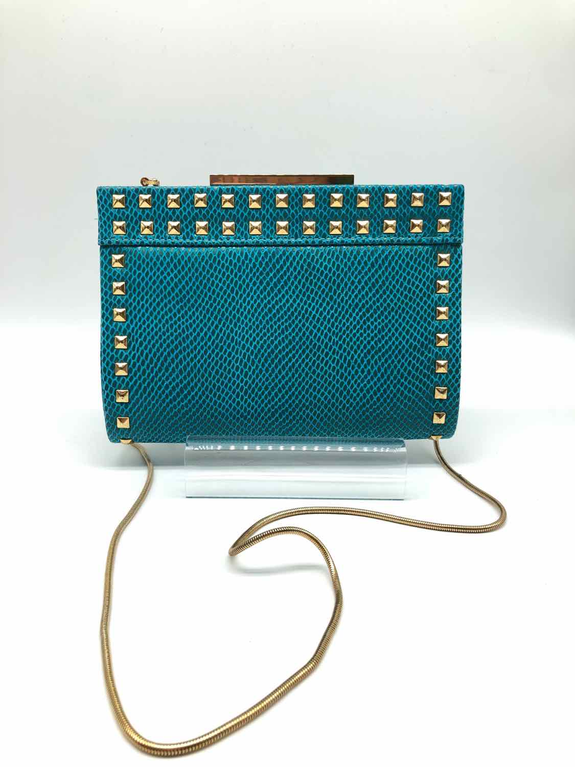 Badgley Mischka Blue Studded Crossbody Crossbody