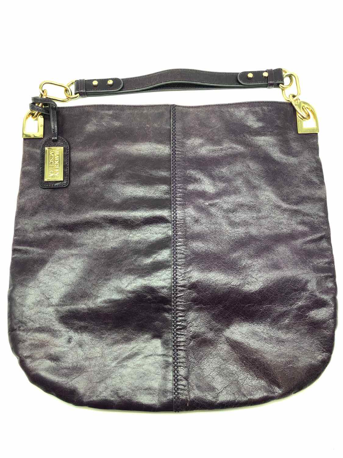 Badgley Mischka Purple Hobo Bag Leather Hobo