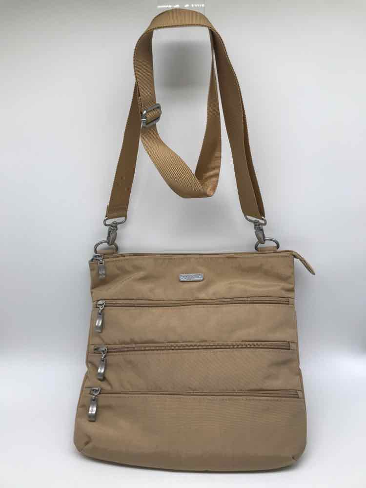 Baggallini Tan Crossbody Fabric Crossbody