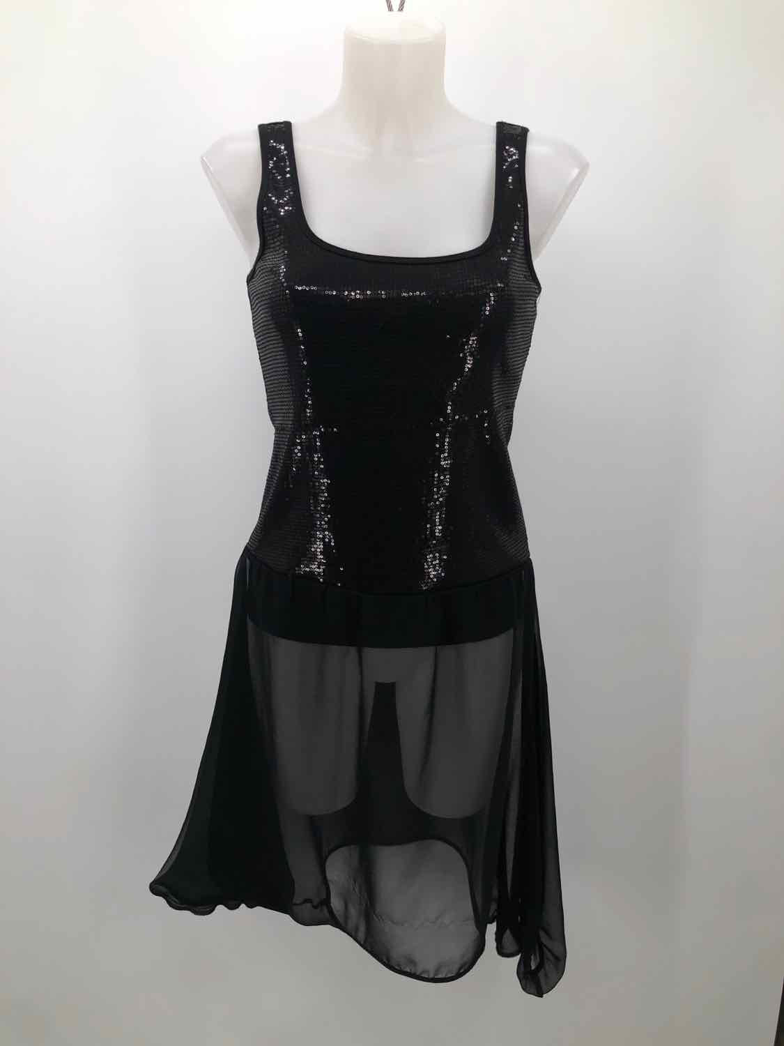 Bailey 44 Black Size Small Sequin Flowy Knee Length Sleeveless Dress