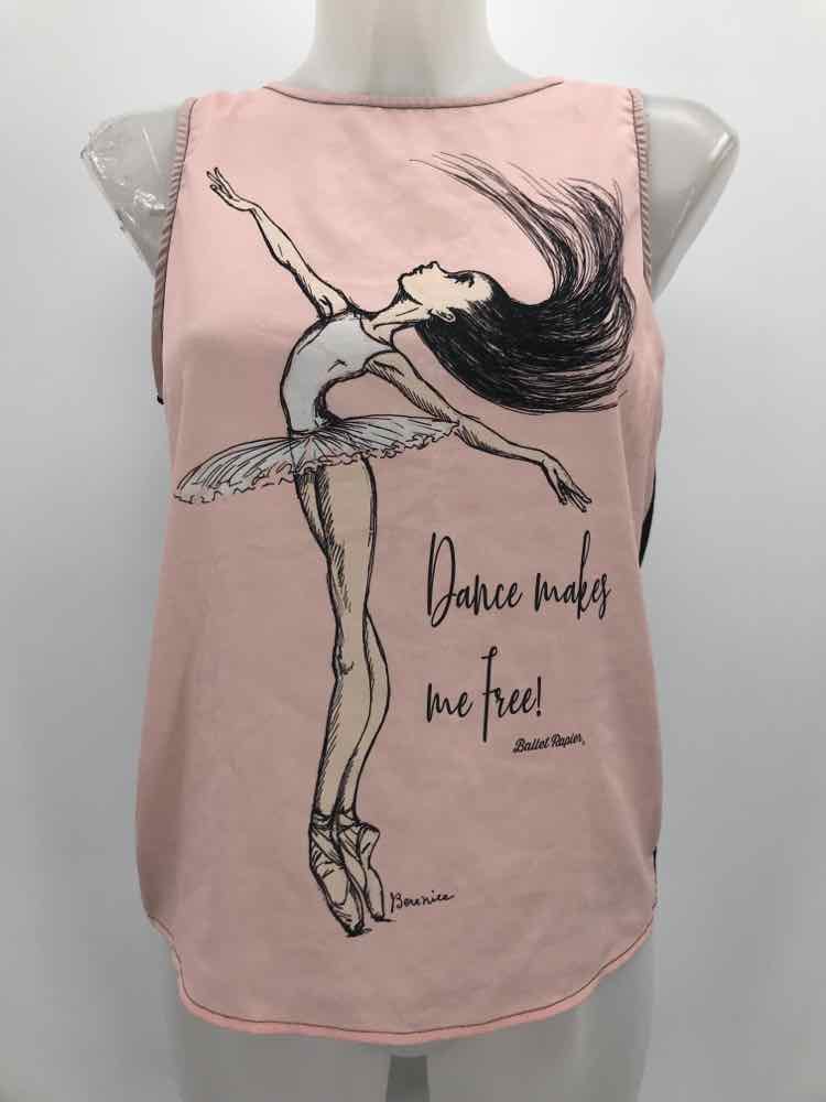 Ballet Papier Pink Size XS Sleeveless Top