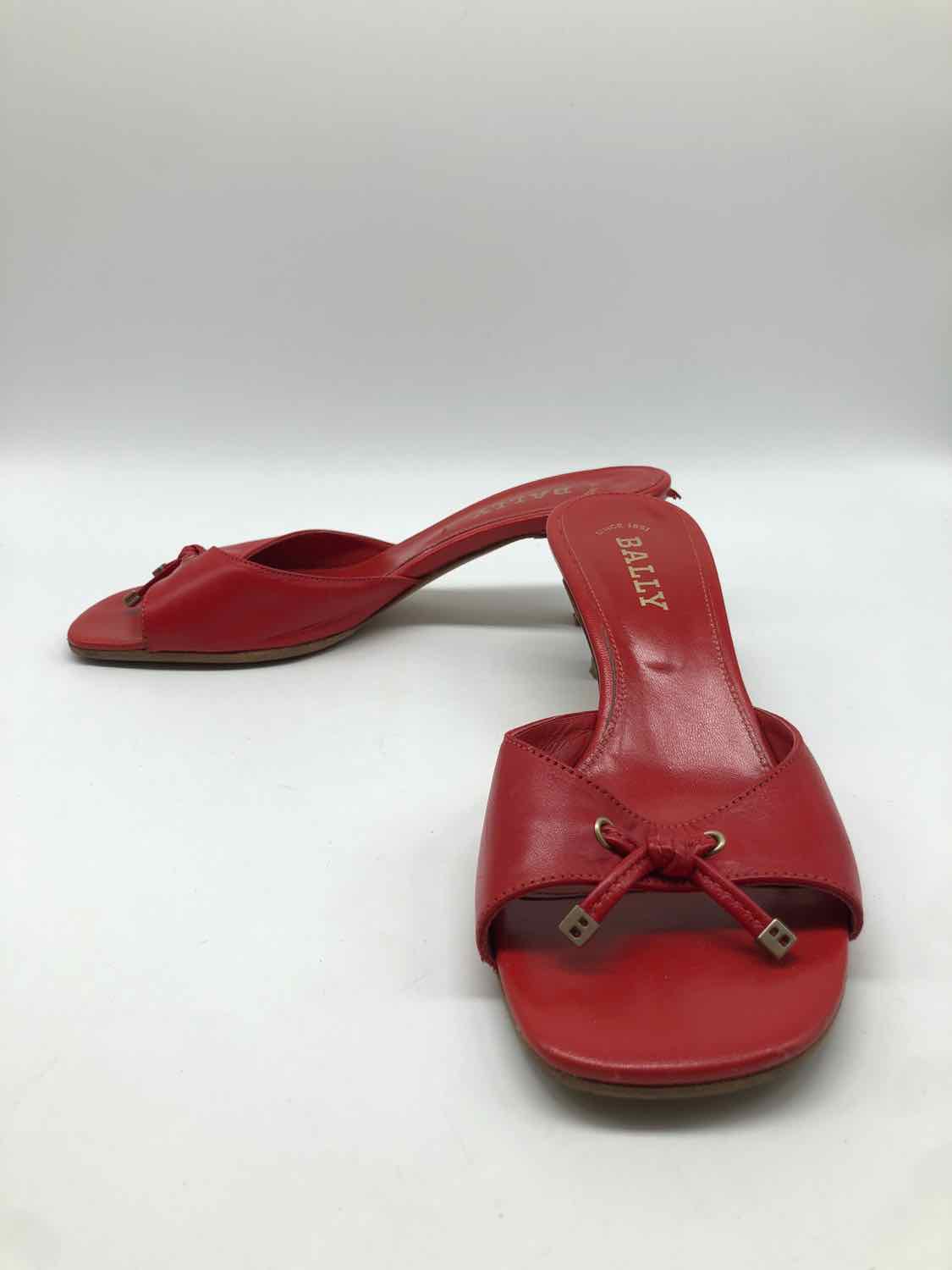 Bally Red Size 7 Slide Sandals