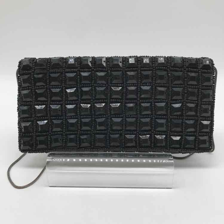 Bamboo Traders Black Beaded Evening Evening Bag