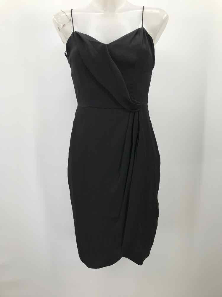 Banana Republic Black Size 0 Pleated Knee Length Sleeveless Dress