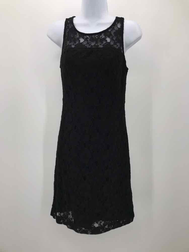 Banana Republic Black Size 2 Lace Short Sleeveless Dress