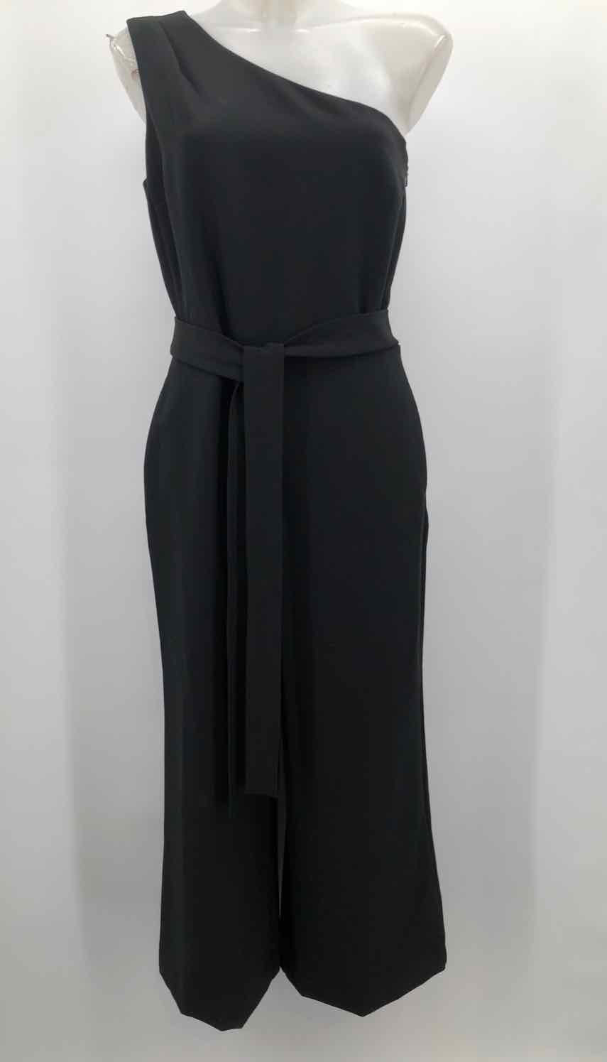 Banana Republic Black Size 4 Front Tie One Shoulder Jumpsuit