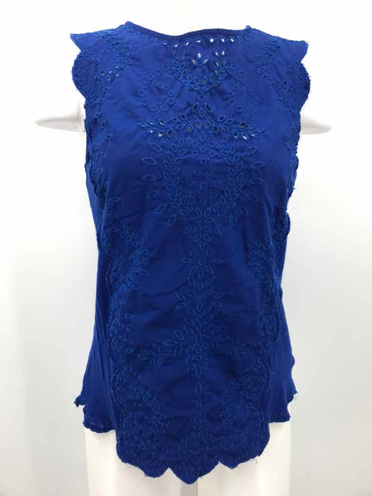 Banana Republic Blue Size XS Eyelet Tank Top