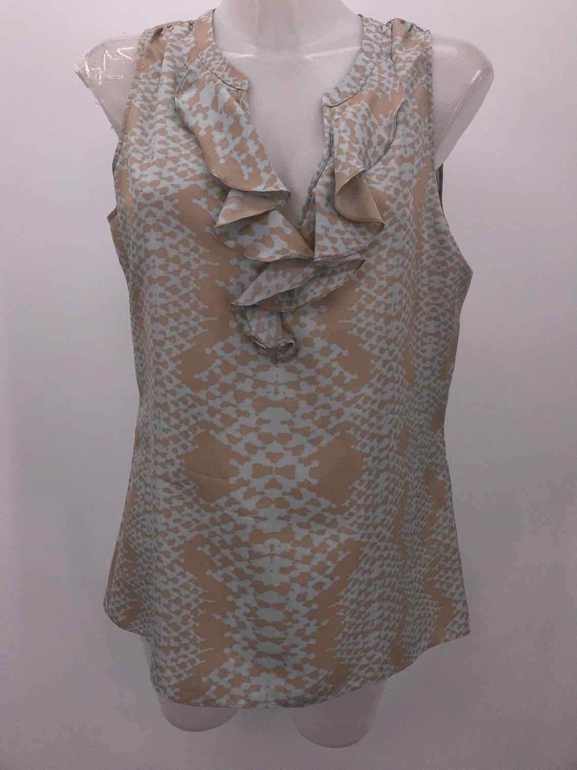 Banana Republic Brown Size Medium Multicolor Button Down Tank Top