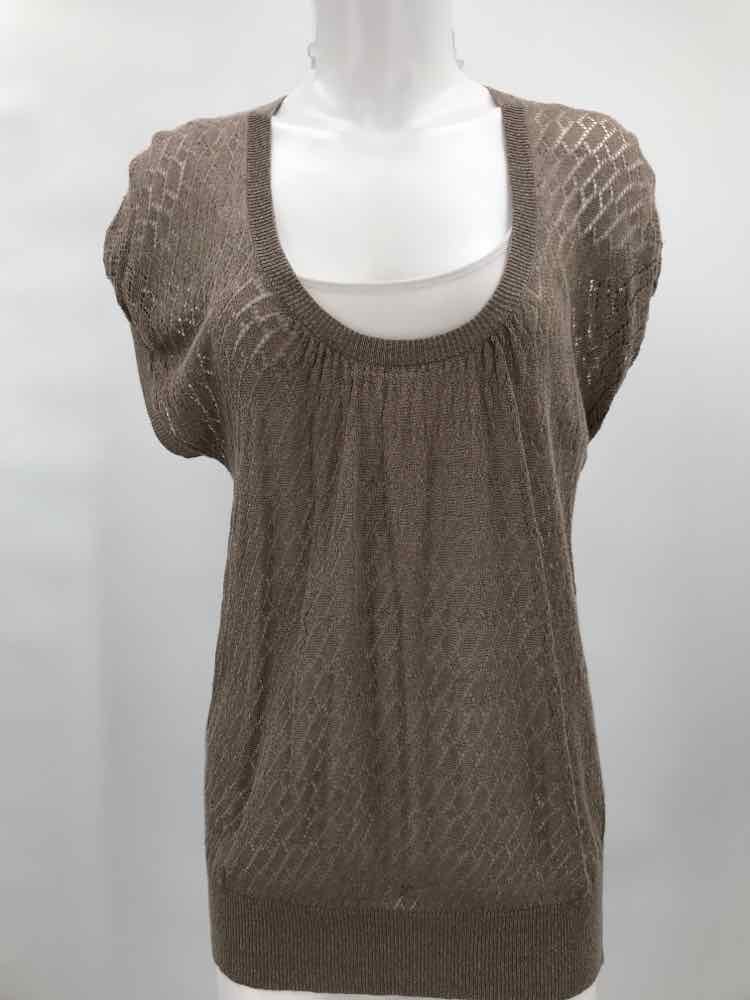 Banana Republic Brown Size Medium Open Knit Top