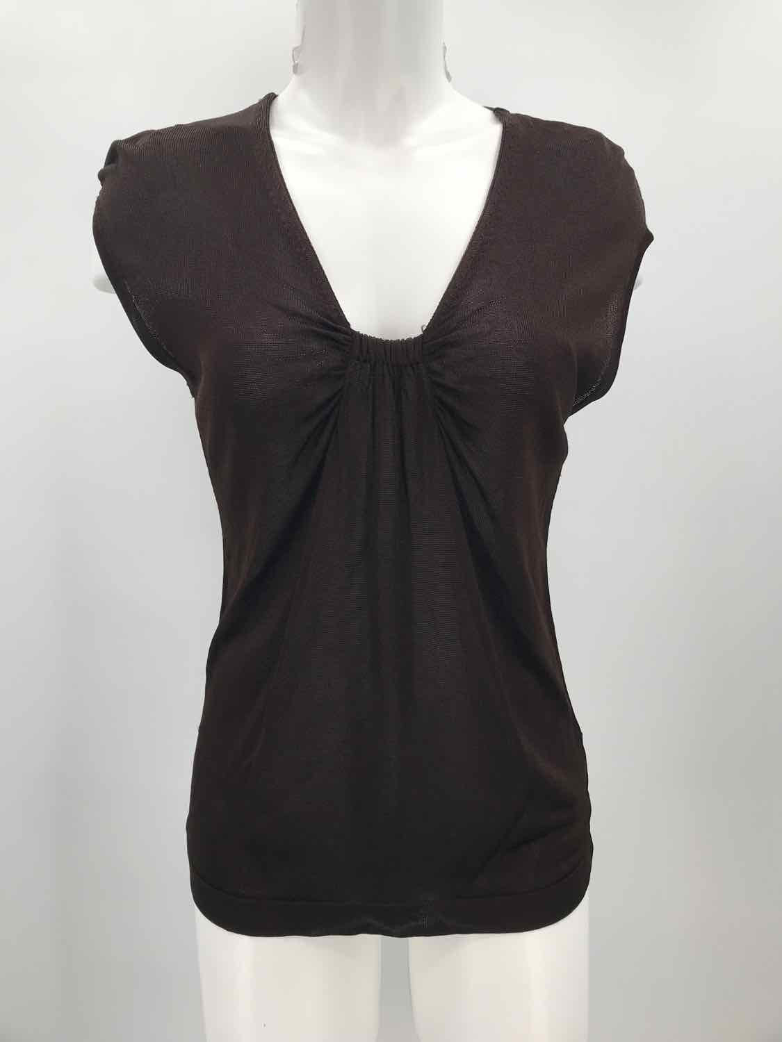 Banana Republic Brown Size Medium Sheer Blouse