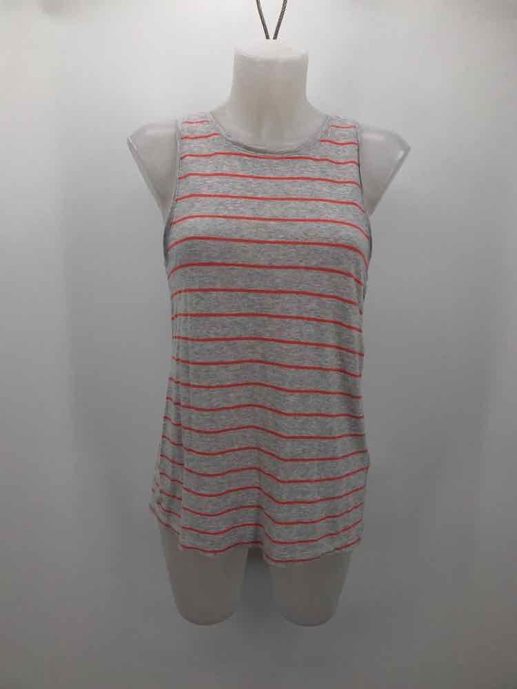 Banana Republic Grey Size Small Stripe Tank Top