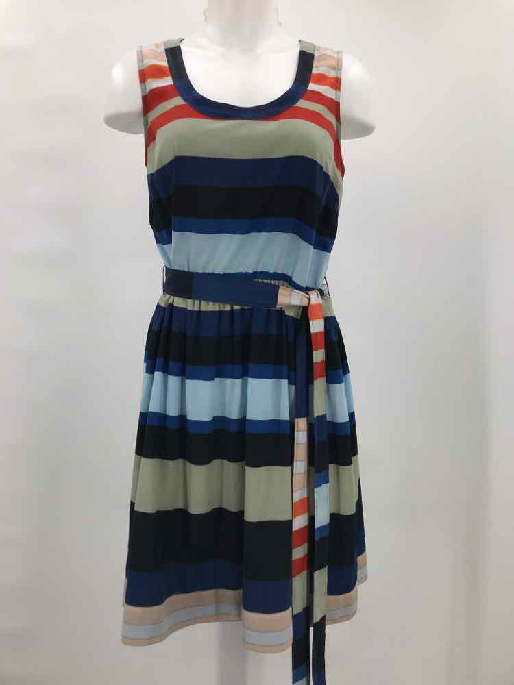 Banana Republic Navy Size 4 Polyester Stripe Abbott Skort Sleeveless Dress