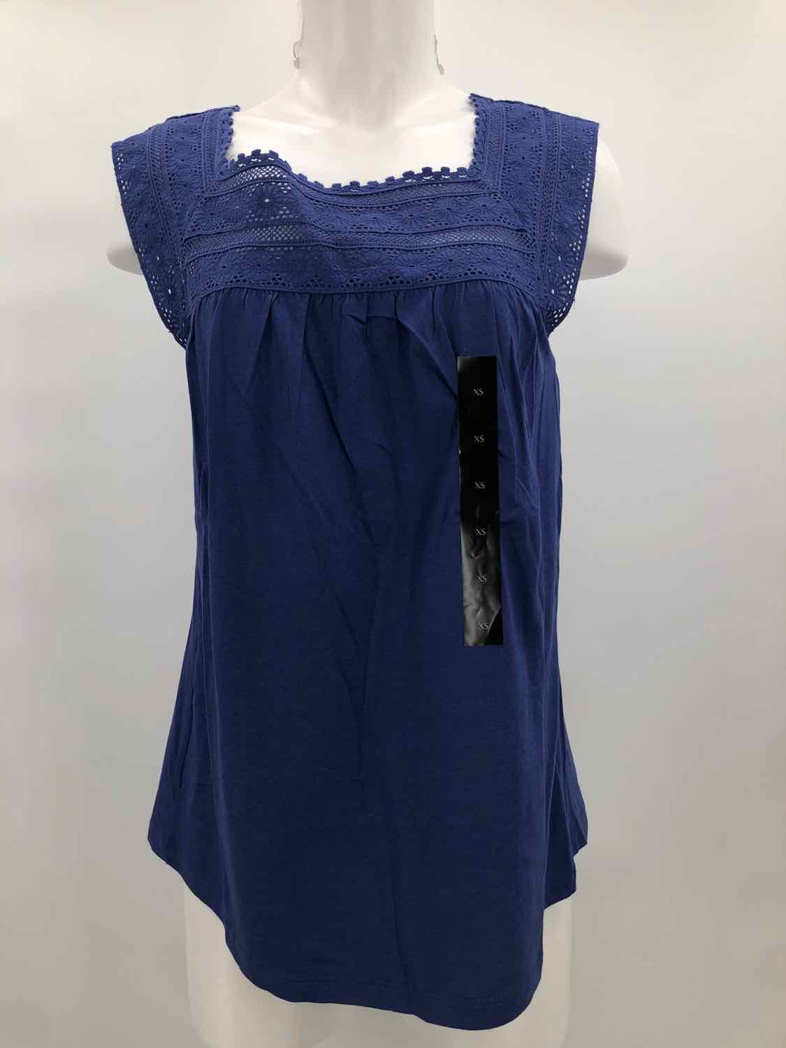 Banana Republic Navy Size XS Crochet Sleeveless Top