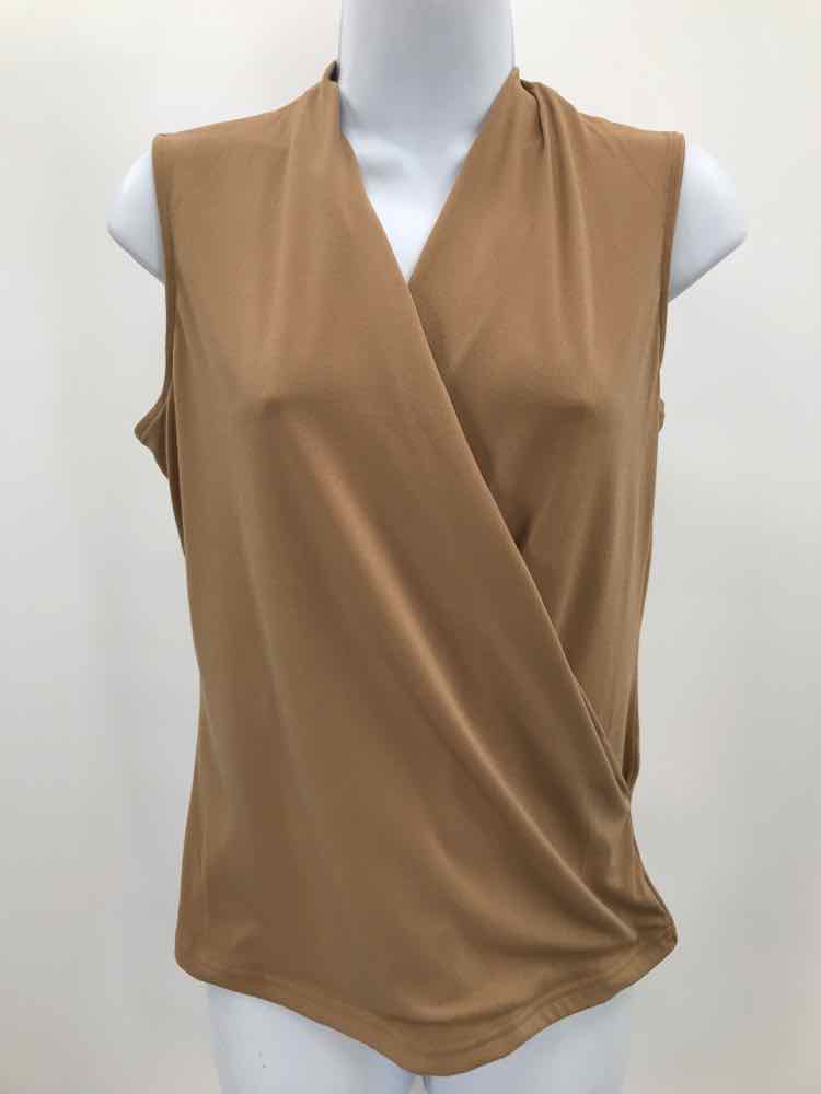 Banana Republic Tan Size Small V Neck Sleeveless Top