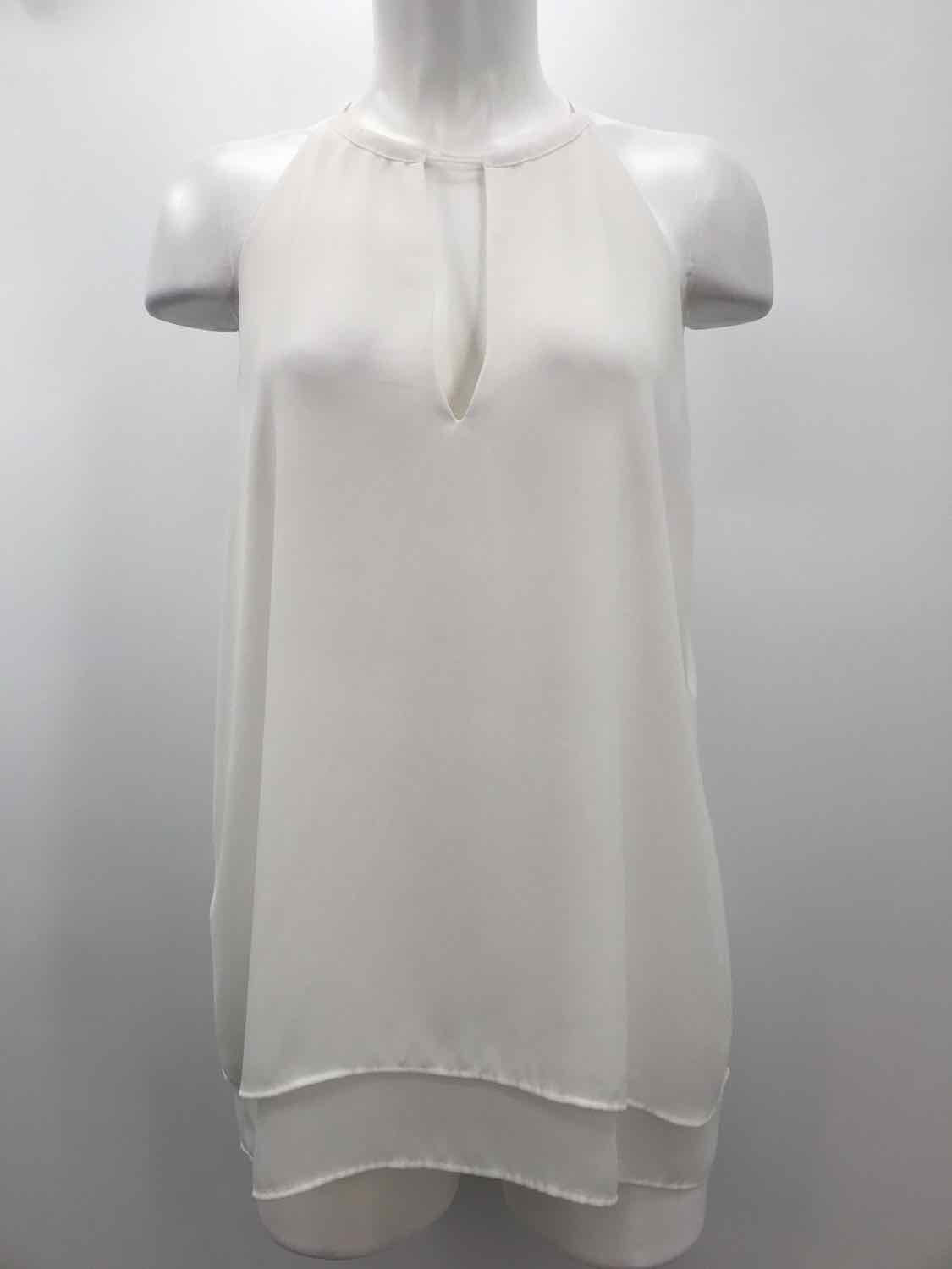 Banana Republic White Size Medium Keyhole Tank Top