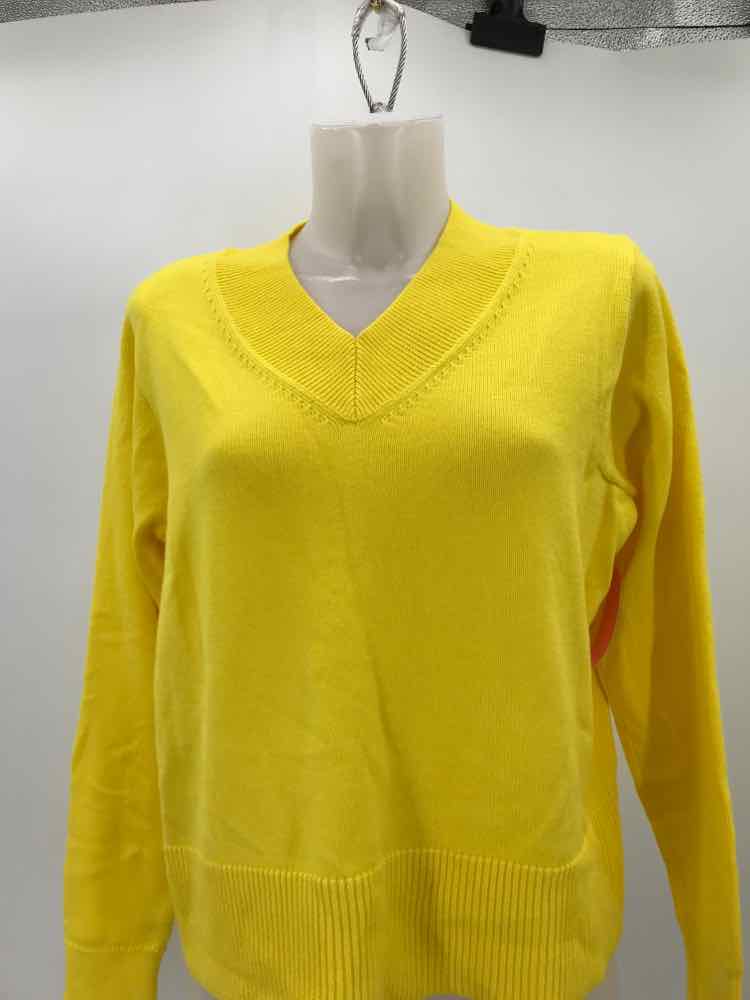 Banana Republic Yellow Size Medium V Neck Sweater