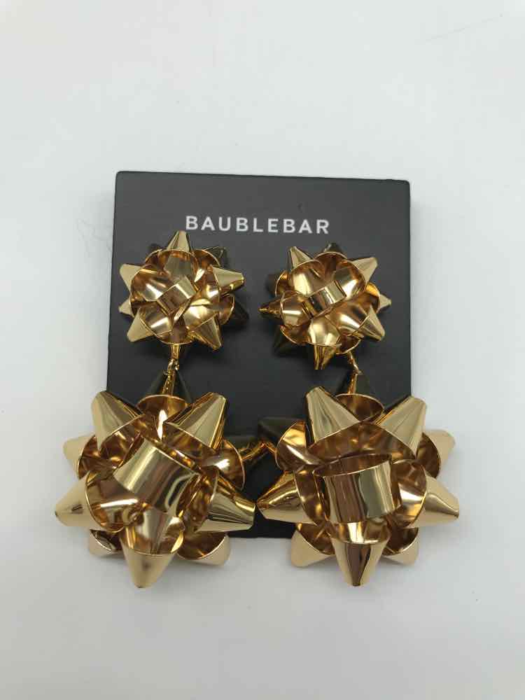 Baublebar Gold Bow Drop Earrings