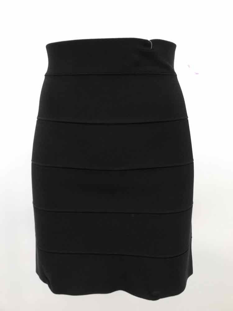 BCBG Black Size Large Mini Bodycon Skirt