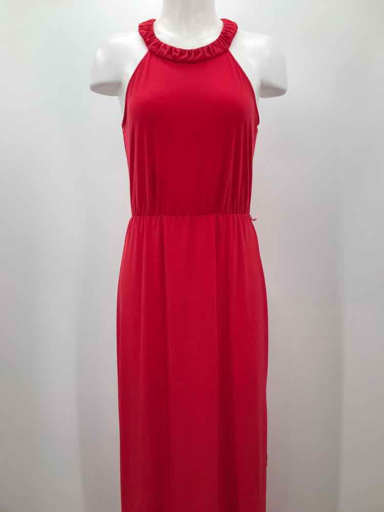 BCBG Red Size Small Long Sleeveless Dress