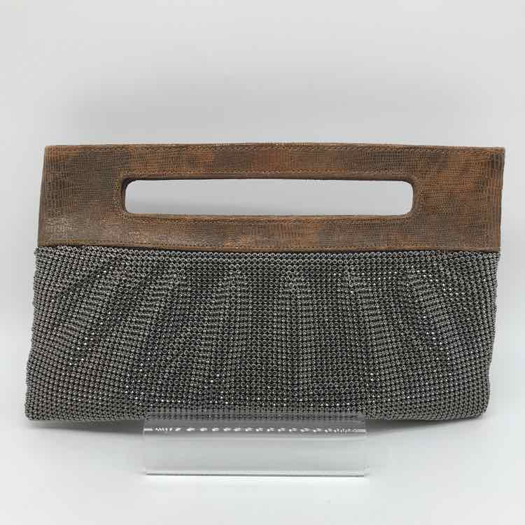 BCBG Silver Mesh Clutch Clutch