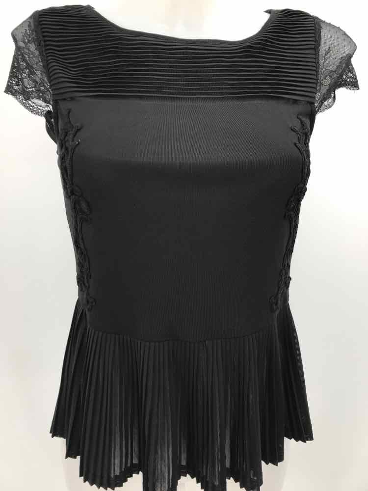 Bebe Black Size Small Pleated Blouse