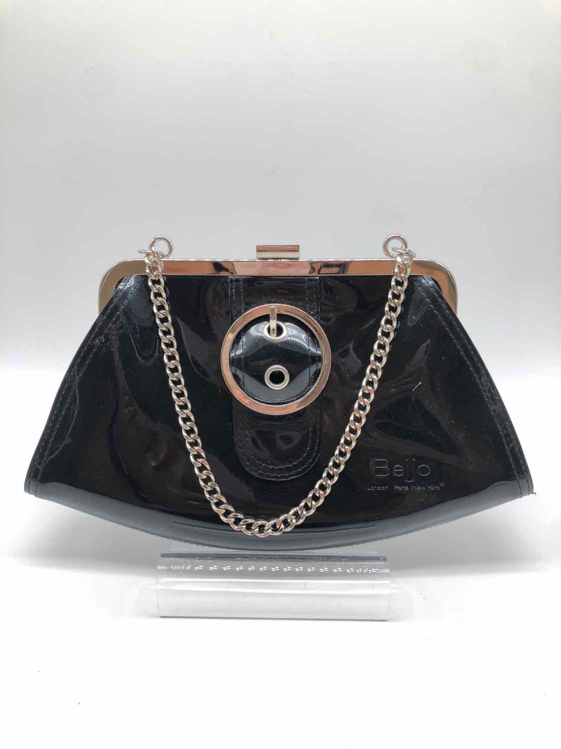 Beijo Black Patent Clutch Clutch