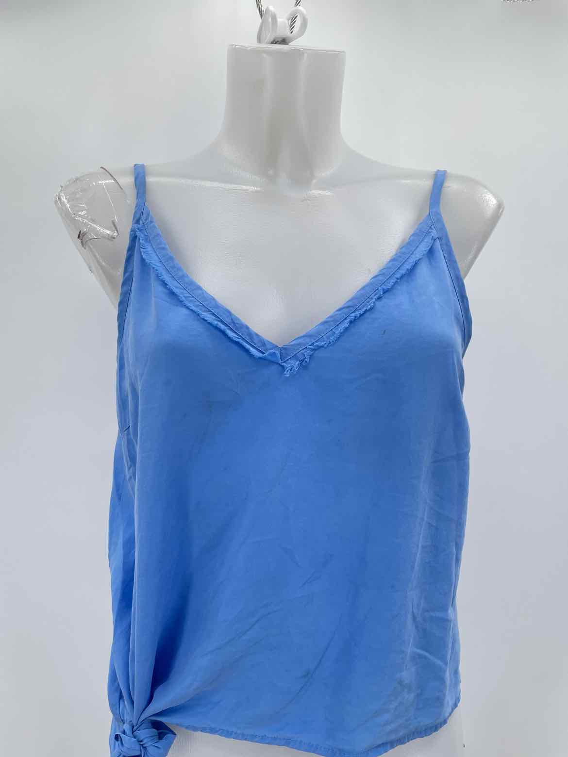 Bella Dahl Blue Size XS Tencel V Neck Tank Top