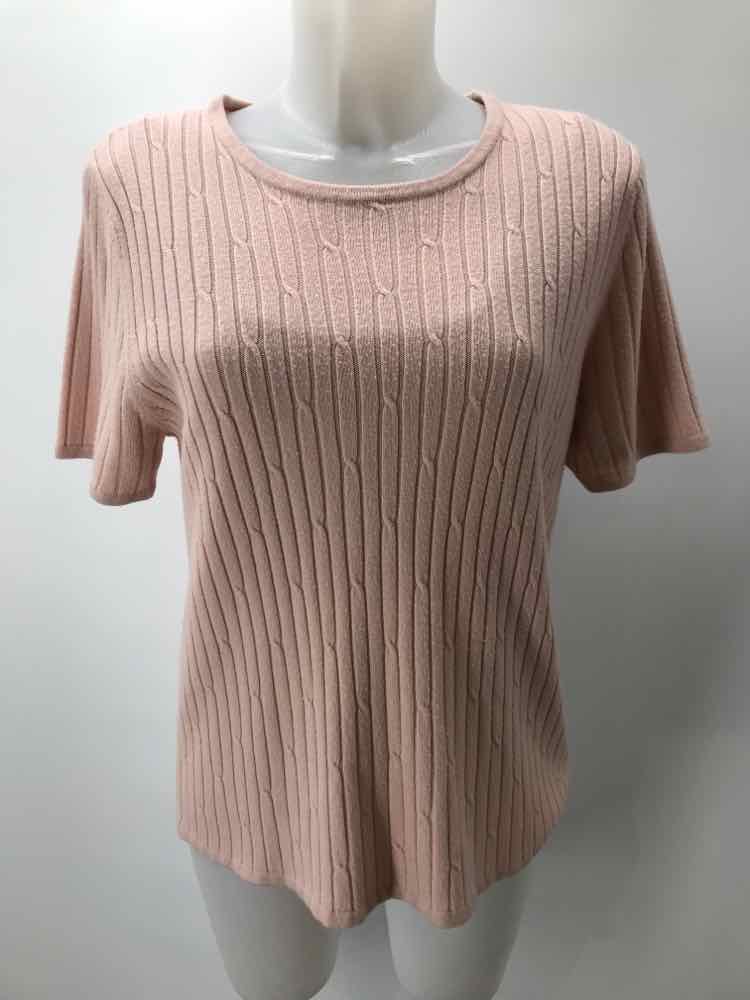 Bice by Sag Harbor Pink Size Large Acrylic Knit Sweater