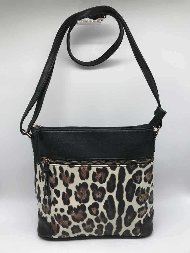 Black Animal Print Crossbody Crossbody